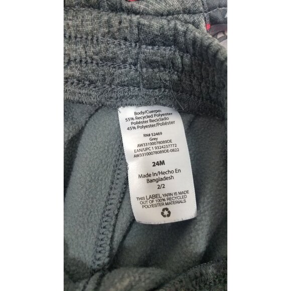 Athletic Works Toddler Tracksuit Gray Red Camo 24 mos DigiCamo Pants Jacket Hood - Picture 3 of 15